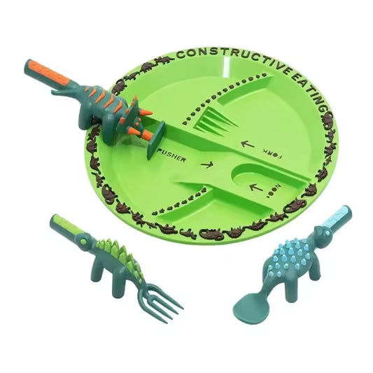 Make Eating Fun! Dinosaur Digger Utensil Set